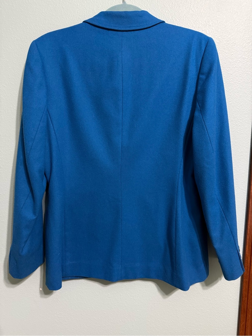 Vintage Pendleton Teal Blue Virgin Wool Blazer Jacket Size 8 - Picture 6 of 13
